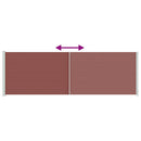 vidaXL barna behúzható oldalsó terasznapellenző 200 x 600 cm