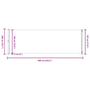 vidaXL barna behúzható oldalsó terasznapellenző 200 x 600 cm