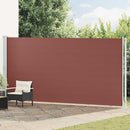 vidaXL barna behúzható oldalsó terasznapellenző 200 x 600 cm
