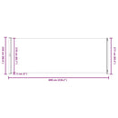 vidaXL piros behúzható oldalsó terasznapellenző 220 x 600 cm