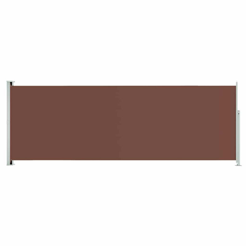 vidaXL barna behúzható oldalsó terasznapellenző 220 x 600 cm