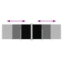 vidaXL fekete behúzható oldalsó napellenző 180 x 600 cm