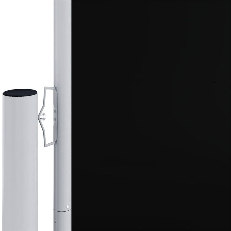 vidaXL fekete behúzható oldalsó napellenző 180 x 600 cm