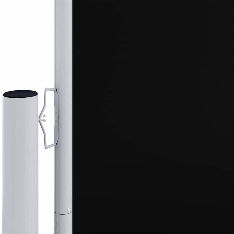 vidaXL fekete behúzható oldalsó napellenző 180 x 600 cm