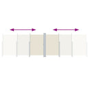 vidaXL krémszínű behúzható oldalsó napellenző 180 x 600 cm