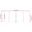 vidaXL barna behúzható oldalsó napellenző 180 x 600 cm