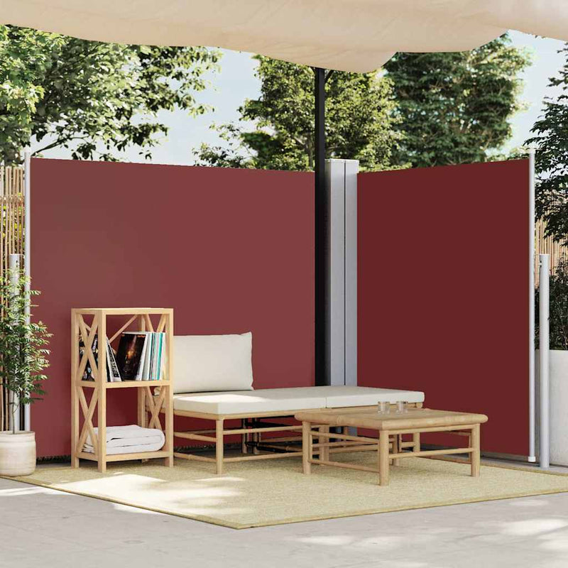 vidaXL barna behúzható oldalsó napellenző 180 x 600 cm