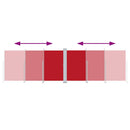 vidaXL piros behúzható oldalsó napellenző 180 x 600 cm