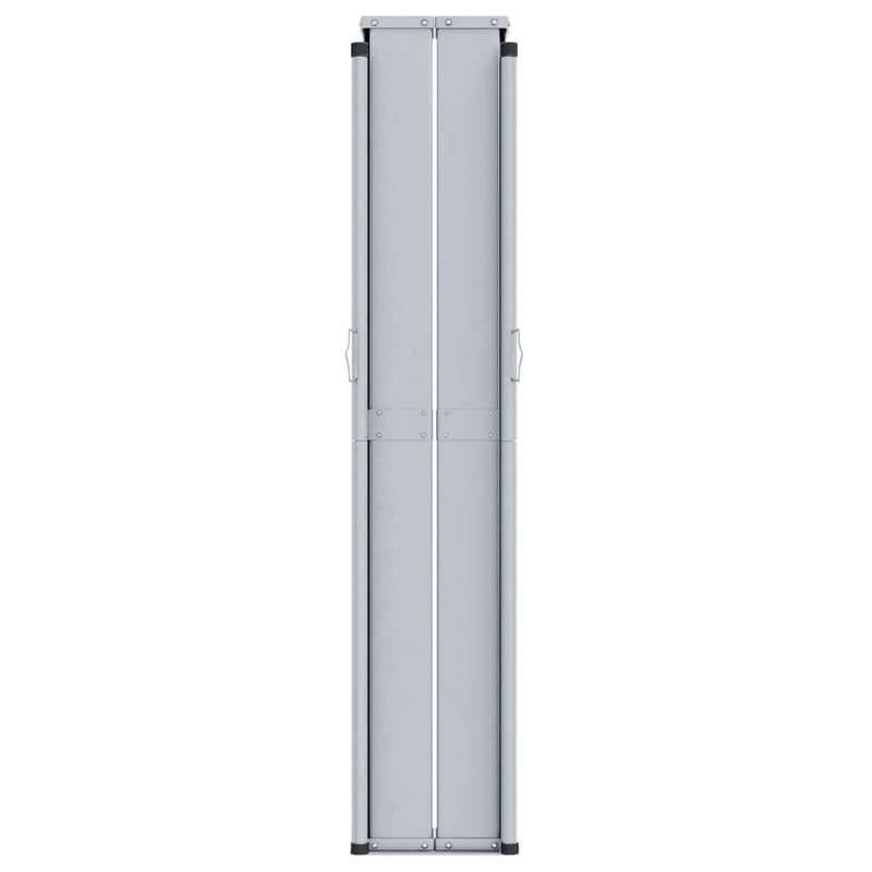 vidaXL fekete behúzható oldalsó napellenző 200 x 600 cm