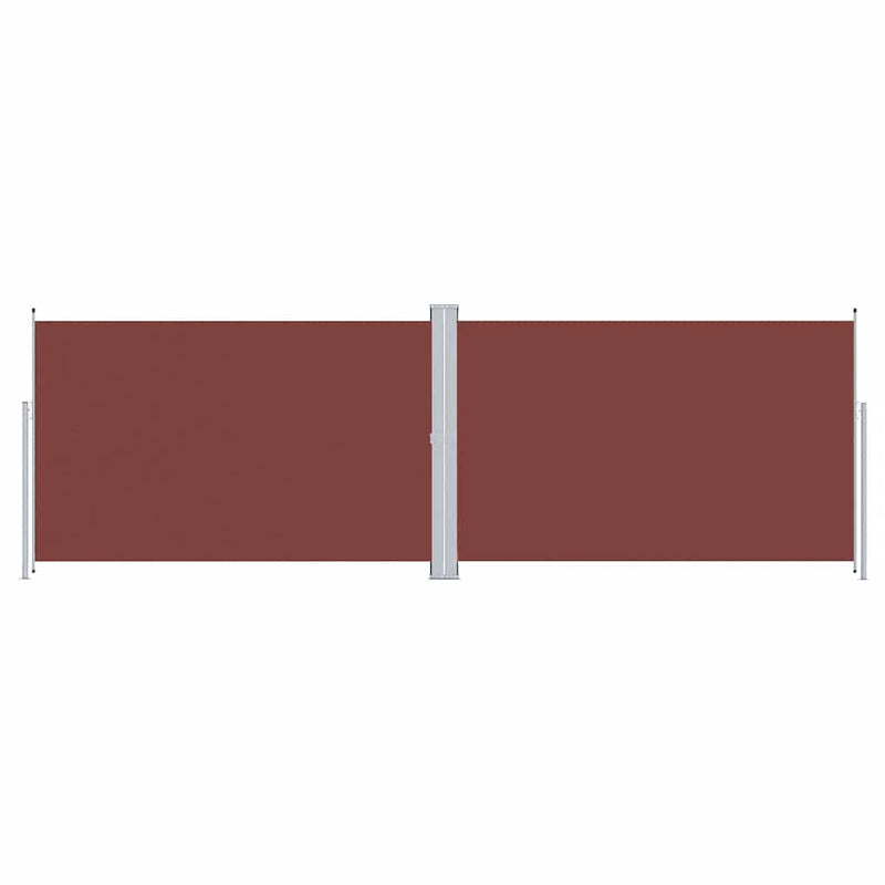 vidaXL barna behúzható oldalsó napellenző 200 x 600 cm