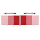 vidaXL piros behúzható oldalsó napellenző 200 x 600 cm