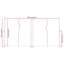 vidaXL piros behúzható oldalsó napellenző 200 x 600 cm