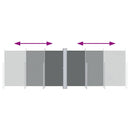 vidaXL antracitszürke behúzható oldalsó napellenző 220 x 600 cm
