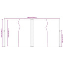 vidaXL antracitszürke behúzható oldalsó napellenző 220 x 600 cm