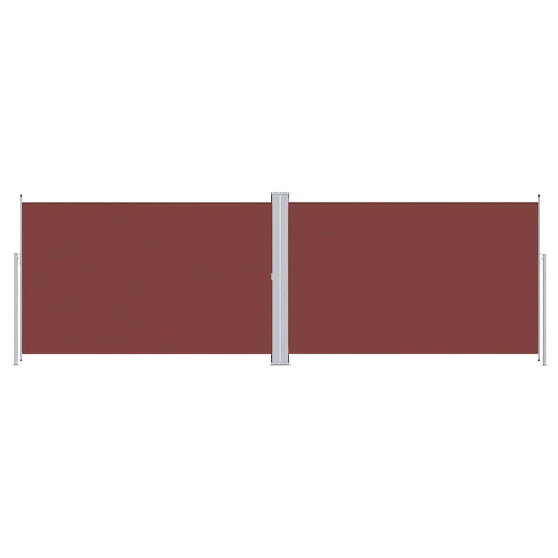 vidaXL barna behúzható oldalsó napellenző 220 x 600 cm