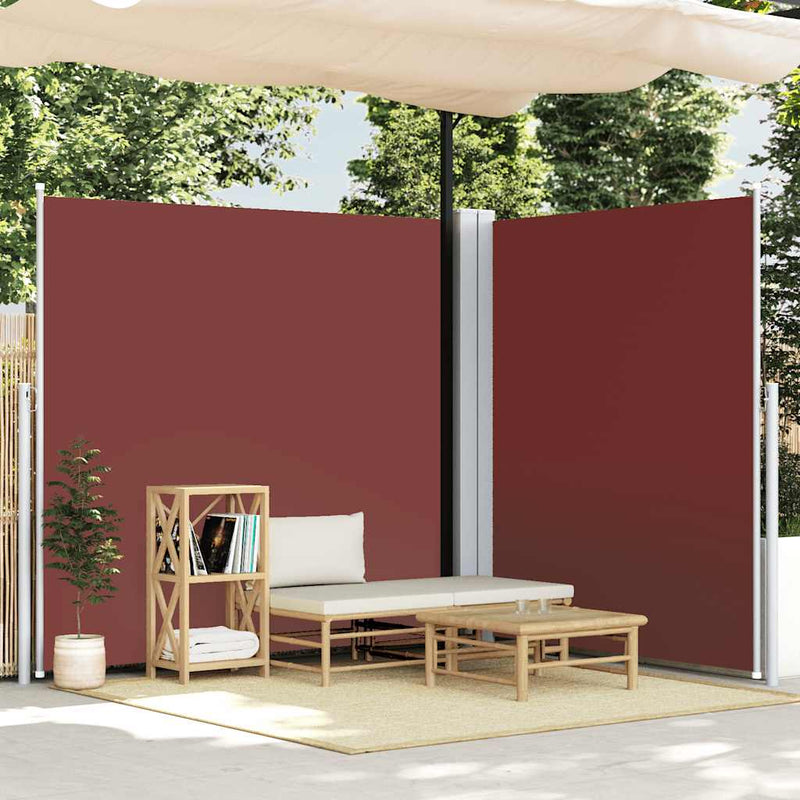 vidaXL barna behúzható oldalsó napellenző 220 x 600 cm