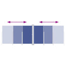 vidaXL kék behúzható oldalsó napellenző 220 x 600 cm