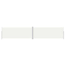 vidaXL krémszínű behúzható oldalsó napellenző 200 x 1000 cm