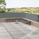 vidaXL antracitszürke behúzható oldalsó napellenző 117 x 1200 cm