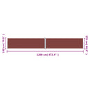 vidaXL barna behúzható oldalsó napellenző 180 x 1200 cm