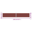 vidaXL barna behúzható oldalsó napellenző 200 x 1200 cm