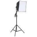 vidaXL stúdiólámpaszett háromlábú állvánnyal és softbox-szal
