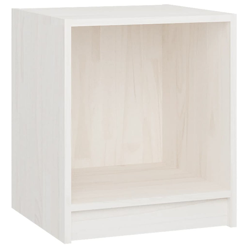 vidaXL 2 db fehér tömör fenyőfa éjjeliszekrény 35,5 x 33,5 x 41,5 cm