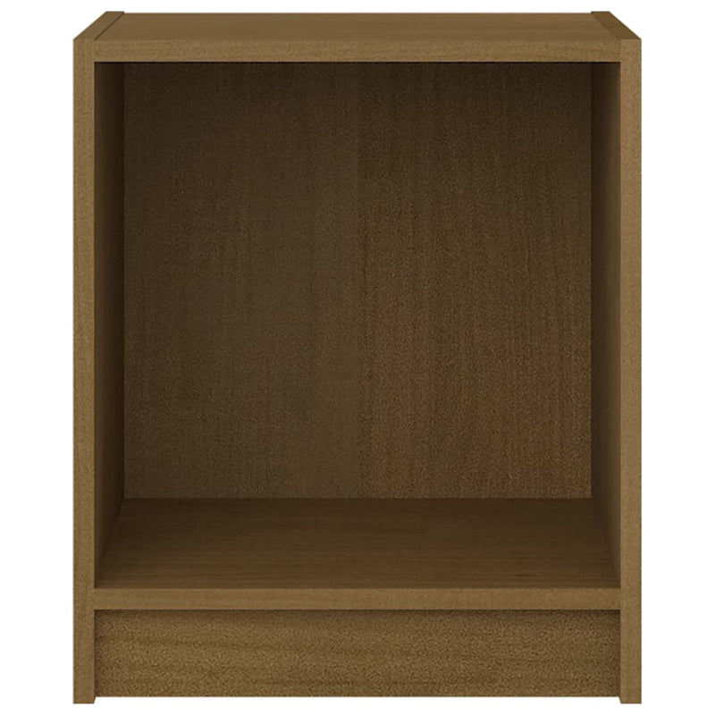 vidaXL mézbarna tömör fenyőfa éjjeliszekrény 35,5 x 33,5 x 41,5 cm