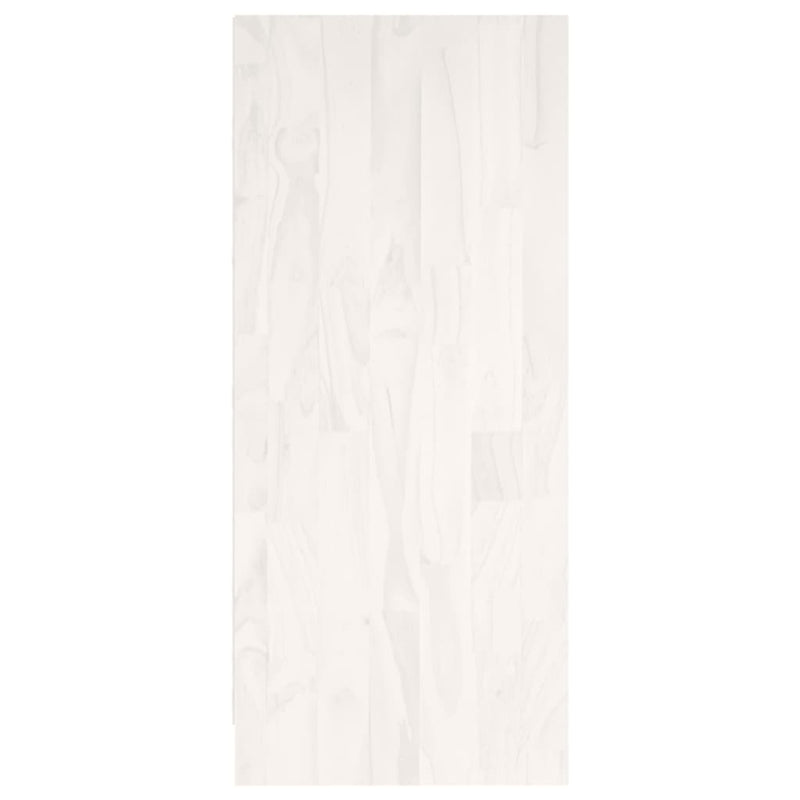 vidaXL fehér tömör fenyőfa könyvszekrény 104 x 33 x 76 cm