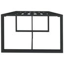 vidaXL antracitszürke alumínium kültéri étkezőasztal 120 x 60 x 66 cm