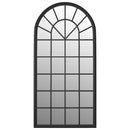 vidaXL fekete vas tükör beltéri használatra 90 x 45 cm