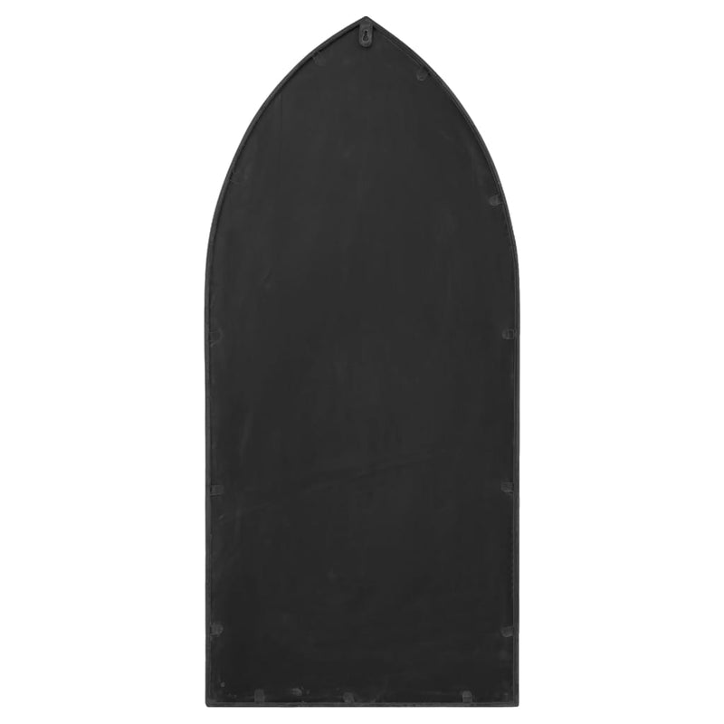 vidaXL fekete vas tükör beltéri használatra 100 x 45 cm