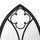 vidaXL fekete vas tükör beltéri használatra 70 x 30 cm