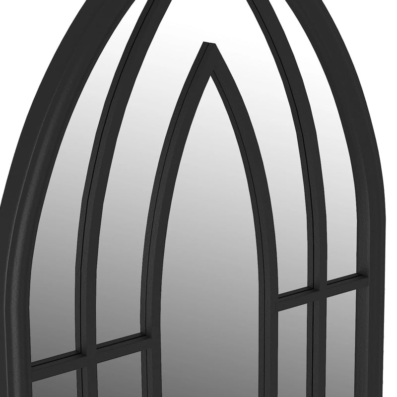 vidaXL fekete vas tükör beltéri használatra 70 x 30 cm