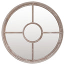 vidaXL homokszínű kerek vas tükör beltéri használatra 60 x 4 cm