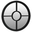 vidaXL fekete kerek vas tükör beltéri használatra 60 x 4 cm