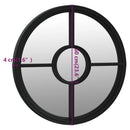 vidaXL fekete kerek vas tükör beltéri használatra 60 x 4 cm