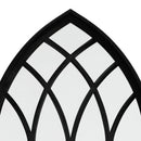 vidaXL fekete vas tükör beltéri használatra 100 x 45 cm