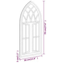 vidaXL fekete vas tükör beltéri használatra 70 x 30 cm