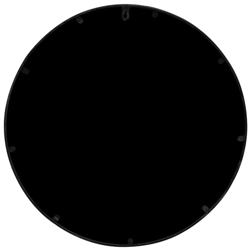vidaXL fekete kerek vas tükör beltéri használatra 40 x 3 cm