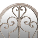 vidaXL homokszínű vas tükör beltéri használatra 100 x 45 cm