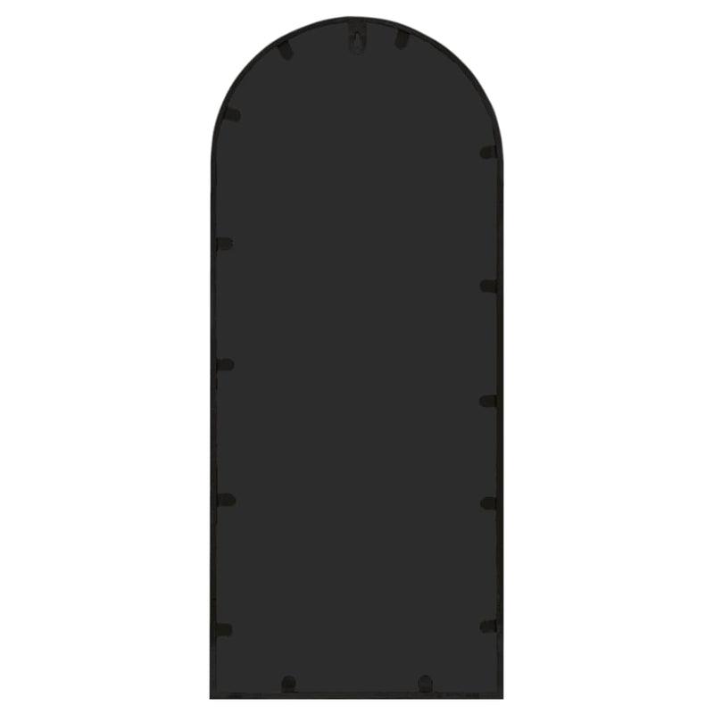 vidaXL fekete vas tükör beltéri használatra 100 x 45 cm