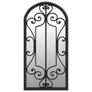 vidaXL fekete vas tükör beltéri használatra 70 x 30 cm