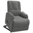 vidaXL sötétszürke művelúr felállást segítő dönthető fotel