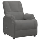 vidaXL sötétszürke művelúr felállást segítő dönthető fotel