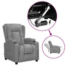 vidaXL szürke műbőr felállást segítő fotel