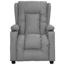 vidaXL szürke műbőr felállást segítő fotel