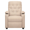 vidaXL krémszínű szövet felállást segítő fotel