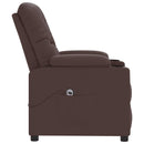 vidaXL barna műbőr felállást segítő fotel