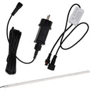 vidaXL rozsdamentes acél vízeséskifolyó RGB LED-ekkel 30 cm